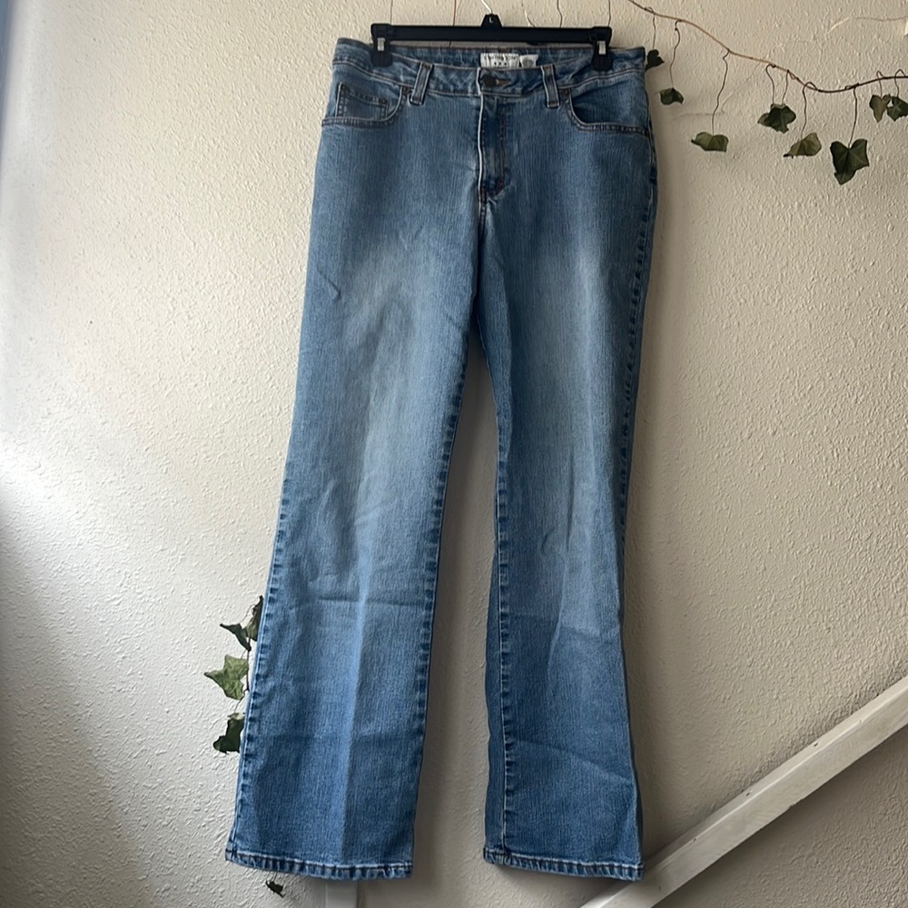 covington size 12 low rise flare jeans